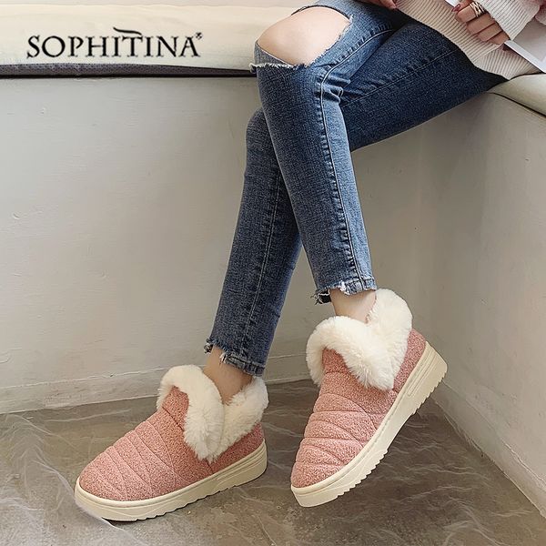 sophitina solid comfortable slipper winter round toe fashion design new shoes very warm slipper mo371 t200411, Black
sophitina solid comfortable slipper winter round toe fashion design new shoes very warm slipper mo371 t200411, Black