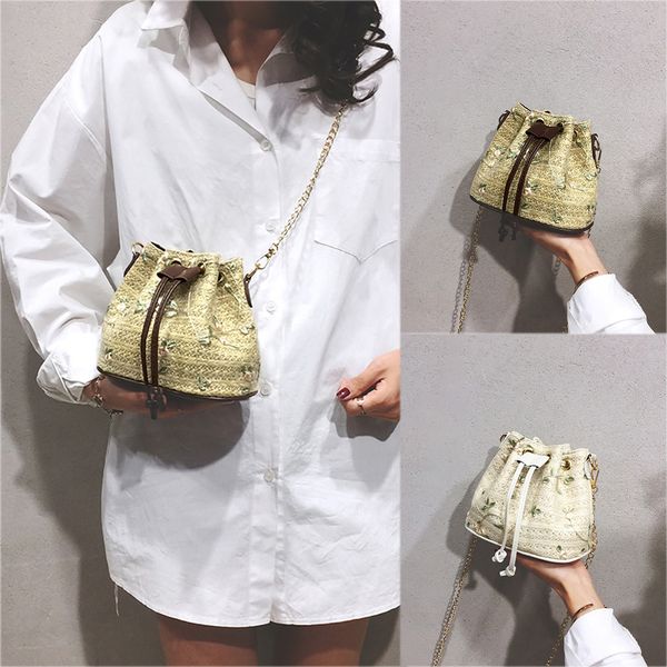 european casual satchel small square bagwomen small fresh straw single shoulder bucket bag chain messenger bag for women 2019#7
european casual satchel small square bagwomen small fresh straw single shoulder bucket bag chain messenger bag for women 2019#7