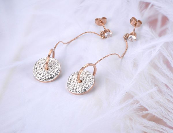 fashion-bohemia stainless steel double circle tassel earrings jewelry white/black shining crystal women dangle earrings e19115, Silver
fashion-bohemia stainless steel double circle tassel earrings jewelry white/black shining crystal women dangle earrings e19115, Silver