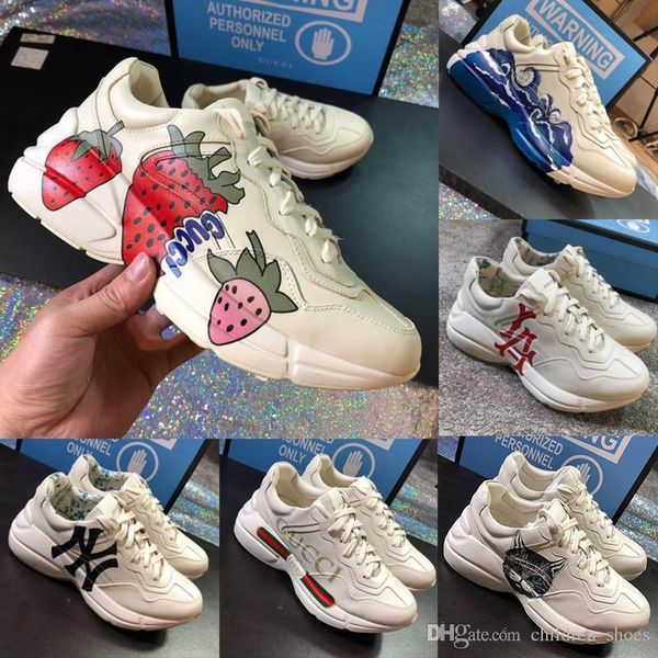 rhyton sneaker with atrawberry wave mens womens luxury designer casual shoes fashion vintage luxury designer women shoes dad sneaker, Black
rhyton sneaker with atrawberry wave mens womens luxury designer casual shoes fashion vintage luxury designer women shoes dad sneaker, Black