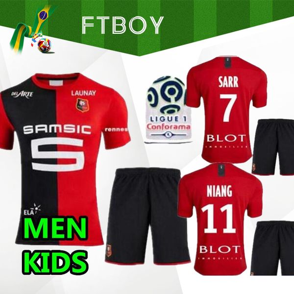 19 20 stade rennais home soccer jerseys 2019 2020 rennes maillot de foot sarr niang bourigeaud andre hunou foot men and kids, Black
19 20 stade rennais home soccer jerseys 2019 2020 rennes maillot de foot sarr niang bourigeaud andre hunou foot men and kids, Black