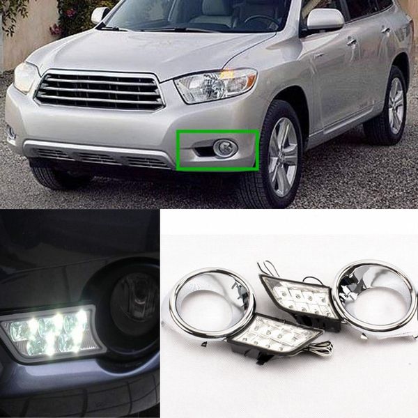 car led light daytime running light, retrofit car fog lamp led white light color drl kit for toyota highlander 2009-2011
car led light daytime running light, retrofit car fog lamp led white light color drl kit for toyota highlander 2009-2011