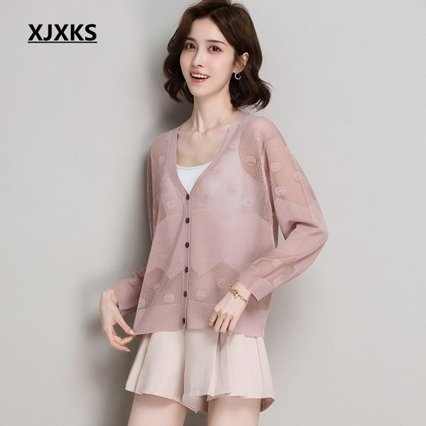 women's knits & tees xjxks women cardigan knit sweater short coat crochet female casual woman thin sun protection clothing poncho, White
women's knits & tees xjxks women cardigan knit sweater short coat crochet female casual woman thin sun protection clothing poncho, White