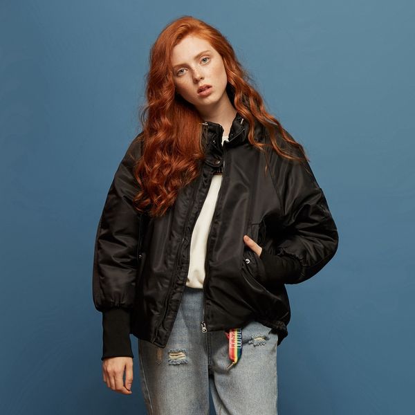 metersbonwe winter coat ins female fashion korean edition student jacket winter new arrival, Black
metersbonwe winter coat ins female fashion korean edition student jacket winter new arrival, Black