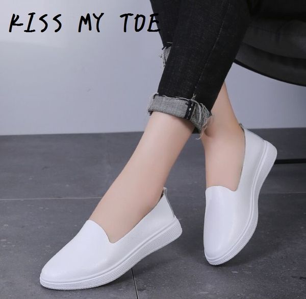 fashion 2020 simple comfort genuine leather casual breathable shoes for women flat ladies trainers chaussure femme zapatos mujer, Black
fashion 2020 simple comfort genuine leather casual breathable shoes for women flat ladies trainers chaussure femme zapatos mujer, Black