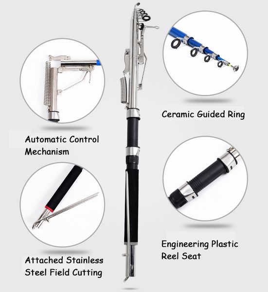 frp self-lifting sea fishing rod 2.1m 2.4m 2.7m spinning telescopic automatic fishing pole outdoor fishing accessories
frp self-lifting sea fishing rod 2.1m 2.4m 2.7m spinning telescopic automatic fishing pole outdoor fishing accessories