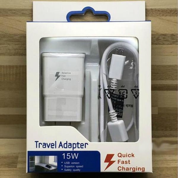 100шт высокое качество 15w adaptive 100% быстрая зарядка сша eu travel зарядное устройство + 1,5м micro usb кабель для samsung s6 s7 грань п
100шт высокое качество 15w adaptive 100% быстрая зарядка сша eu travel зарядное устройство + 1,5м micro usb кабель для samsung s6 s7 грань п