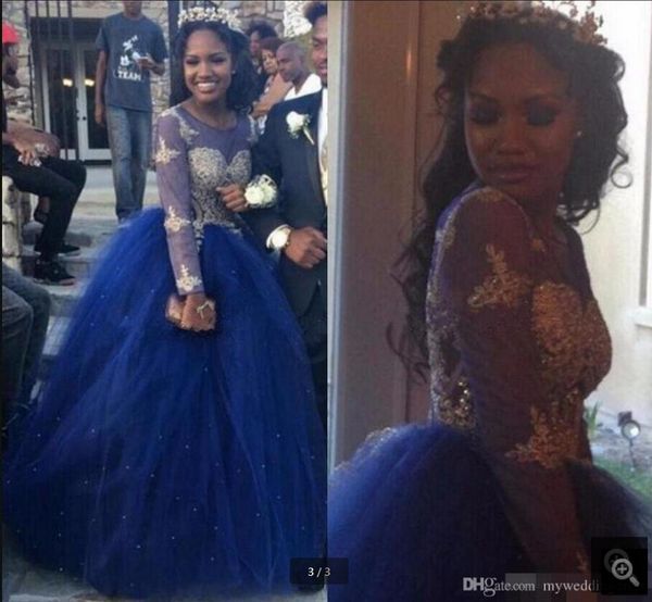 2019 new arrival gold lace appliques ball gown african prom dresses long sleeves navy blue beading sequined prom gowns selling, Black
2019 new arrival gold lace appliques ball gown african prom dresses long sleeves navy blue beading sequined prom gowns selling, Black