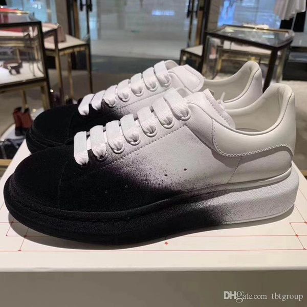 luxury men women platform sneaker designer shoes velvet spray calfskin leather lace-up trainer men party wedding shoes suede sports sneakers, Black
luxury men women platform sneaker designer shoes velvet spray calfskin leather lace-up trainer men party wedding shoes suede sports sneakers, Black