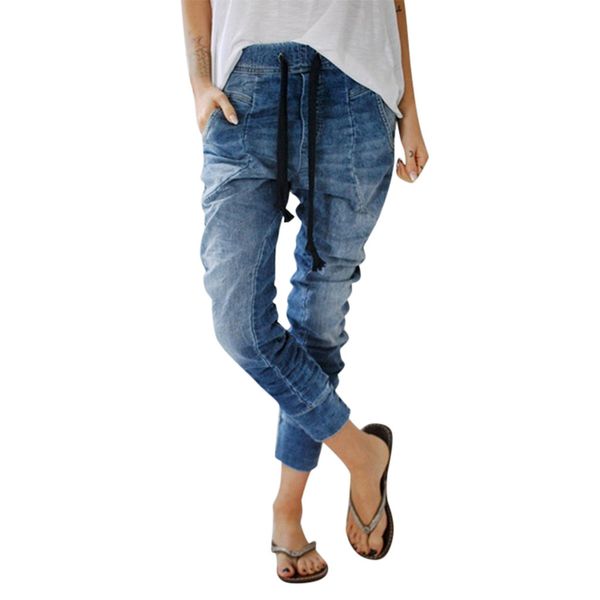 jaycosin 2019 fashion womens drawstring full jeans pockets casual denim baggy harem pants distress trousers dropshipping 522w, Blue
jaycosin 2019 fashion womens drawstring full jeans pockets casual denim baggy harem pants distress trousers dropshipping 522w, Blue