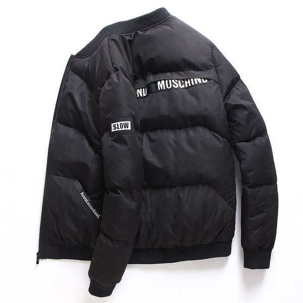 2018 new style winter jacket men casual slide sportswear f male stand collar coat padded thicken parkas, Black
2018 new style winter jacket men casual slide sportswear f male stand collar coat padded thicken parkas, Black