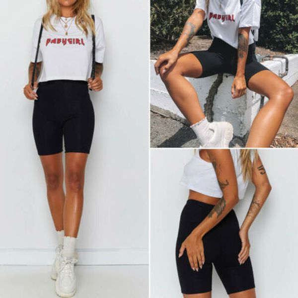 short women's cycling shorts dancing gym biker shorts active lady stretch exercise casual running short, White;black
short women's cycling shorts dancing gym biker shorts active lady stretch exercise casual running short, White;black