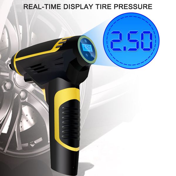 150psi usb interface portable car air compressor inflatable pump with lcd display for car bicycles tires balls digital air pump
150psi usb interface portable car air compressor inflatable pump with lcd display for car bicycles tires balls digital air pump