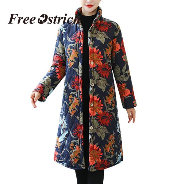 ostrich coats and jackets women long loose coats vintage overcoat button winter parka flower print thick winter coat women, Black
ostrich coats and jackets women long loose coats vintage overcoat button winter parka flower print thick winter coat women, Black