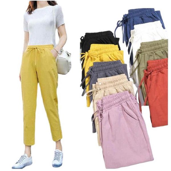 womens spring summer pants cotton linen solid elastic waist candy colors female soft harem trousers, Black;white
womens spring summer pants cotton linen solid elastic waist candy colors female soft harem trousers, Black;white