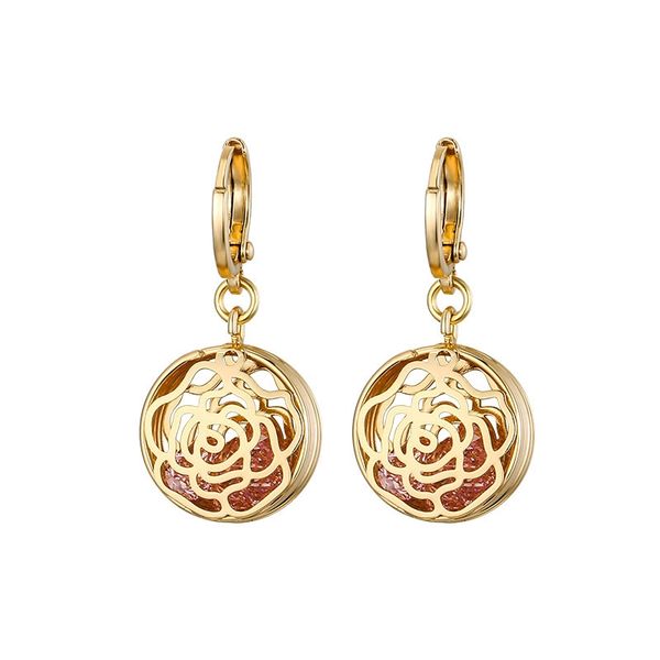 18k gold-filled vintage earrings fashion hollow gold rose zircon earrings, Golden;silver
18k gold-filled vintage earrings fashion hollow gold rose zircon earrings, Golden;silver