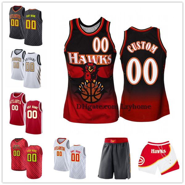 custom trae 11 young cam 22 reddish vince 15 carter atlanta hawks shorts 12 hunter john 20 collins wilkins customized basketball jerseys, Black;red 
custom trae 11 young cam 22 reddish vince 15 carter atlanta hawks shorts 12 hunter john 20 collins wilkins customized basketball jerseys, Black;red