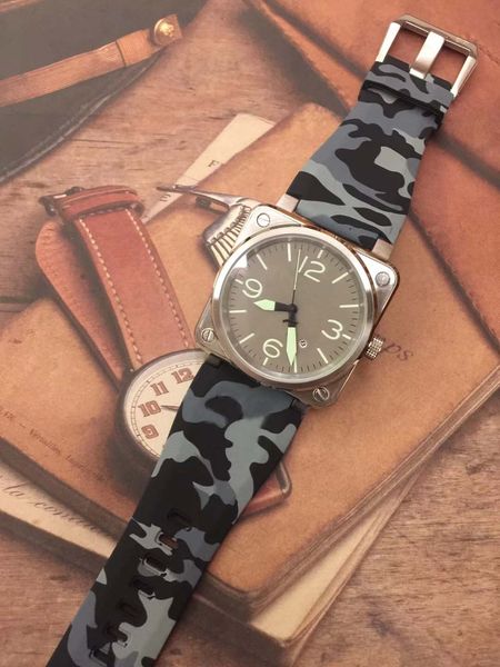outdoor special style square silver case simple mens watch automatic men wrist watches coffee dial with wide camouflage rubber strap, Slivery;brown
outdoor special style square silver case simple mens watch automatic men wrist watches coffee dial with wide camouflage rubber strap, Slivery;brown