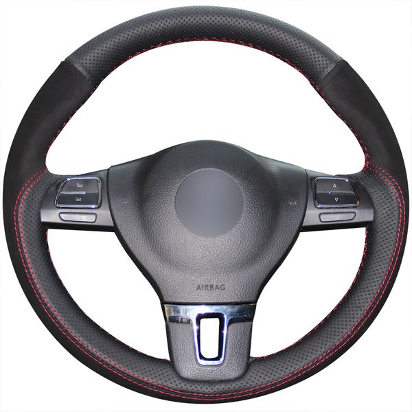 black genuine leather black suede steering wheel cover for volkswagen vw gol tiguan passat b7 passat cc touran magotan
black genuine leather black suede steering wheel cover for volkswagen vw gol tiguan passat b7 passat cc touran magotan
