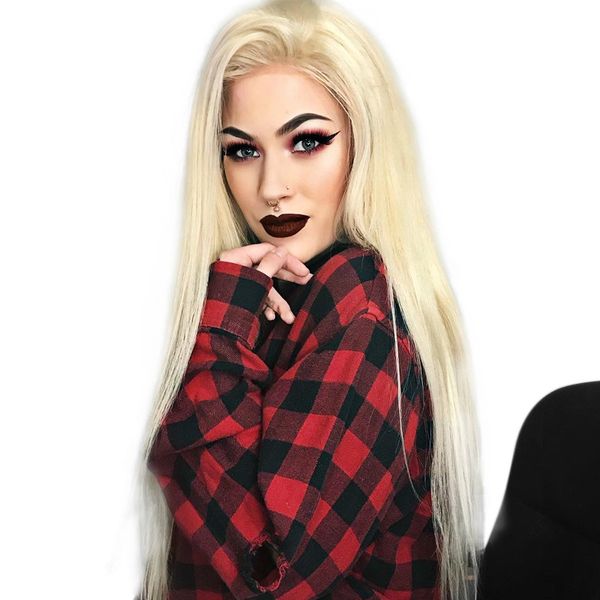 hair lace front wig 180% density blonde 613 silky straight preplucked hairline 100% brazilian human remy hair, Black
hair lace front wig 180% density blonde 613 silky straight preplucked hairline 100% brazilian human remy hair, Black