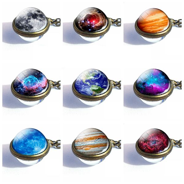 2019 fashion double side glass ball necklace solar system galaxy milky way jewelry galaxy astronomy pendant necklace, Silver
2019 fashion double side glass ball necklace solar system galaxy milky way jewelry galaxy astronomy pendant necklace, Silver