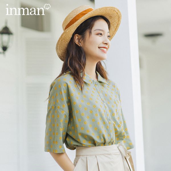 inman 2020 summer new arrival casual style little flower contarst color cute cool cotton half sleeve fashion blouse, White
inman 2020 summer new arrival casual style little flower contarst color cute cool cotton half sleeve fashion blouse, White
