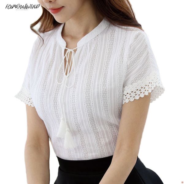 v-neck cotton 100% shirt short sleeve 2019 summer women blouses solid casual clothes sky lace hollow out blue shirts blusas e225, White
v-neck cotton 100% shirt short sleeve 2019 summer women blouses solid casual clothes sky lace hollow out blue shirts blusas e225, White