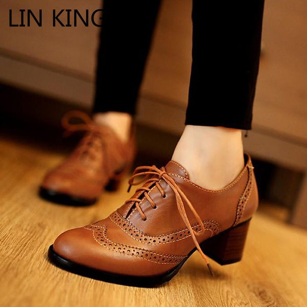 lin king spring vintage woman lolita shoes lace up thick heel women single shoes big size 34-43 high heels female oxfords, Black
lin king spring vintage woman lolita shoes lace up thick heel women single shoes big size 34-43 high heels female oxfords, Black