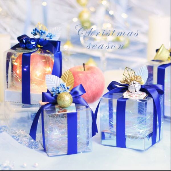 8x8x8cm/9x9x9cm/10x10x10cm/12x12x12cm four size 10pcs bule color ribbon new wedding candy transparent christmas eve apple box
8x8x8cm/9x9x9cm/10x10x10cm/12x12x12cm four size 10pcs bule color ribbon new wedding candy transparent christmas eve apple box
