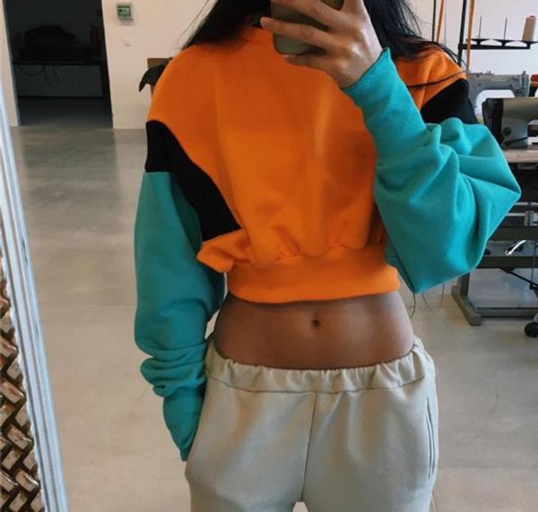new women spring autumn cute orange hoodies long sleeve loose crop sweatshirt casual patchwork pullovers, Black
new women spring autumn cute orange hoodies long sleeve loose crop sweatshirt casual patchwork pullovers, Black