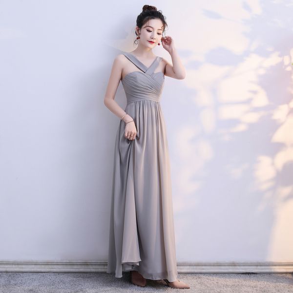 long evening dress gray chiffon backless prom gown vestidos elegantes formal tulle dress for evening gown party homecoming dress, Blue;pink
long evening dress gray chiffon backless prom gown vestidos elegantes formal tulle dress for evening gown party homecoming dress, Blue;pink
