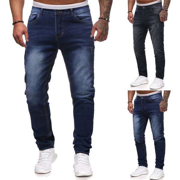 full lengh pant 2019 men's vintage elastic wash disstressed denim slim trousers cowboys classic jeans pantalones de hombre#30, Black
full lengh pant 2019 men's vintage elastic wash disstressed denim slim trousers cowboys classic jeans pantalones de hombre#30, Black