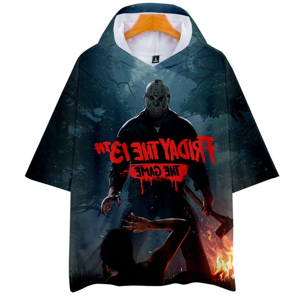 carry 2019friday 13th the 3d game digital belt cap short sleeve shirt t shirts, Gray;blue
carry 2019friday 13th the 3d game digital belt cap short sleeve shirt t shirts, Gray;blue