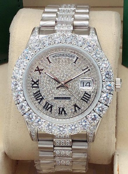 2020 luxury fashion 43mm large diamond star roman literal wrist watch, date/week design fashion quality stainless steel mechanical watch, Slivery;brown
2020 luxury fashion 43mm large diamond star roman literal wrist watch, date/week design fashion quality stainless steel mechanical watch, Slivery;brown