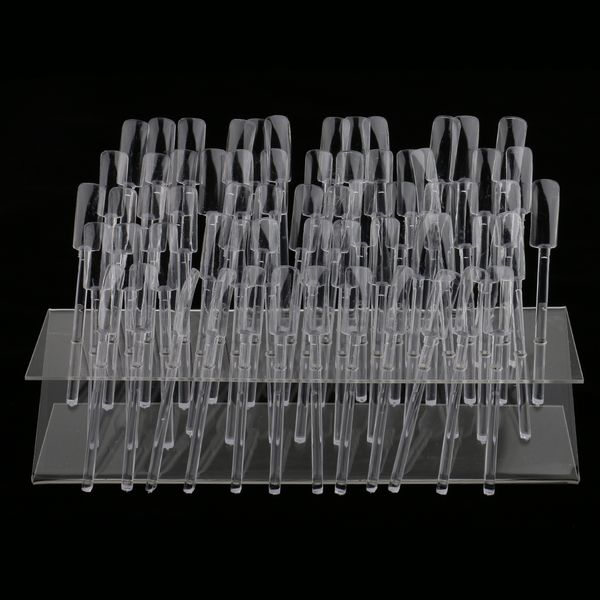 64 clear sticks nail art display stand salon tool uv gel acrylic tips rack 
64 clear sticks nail art display stand salon tool uv gel acrylic tips rack