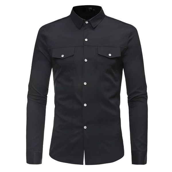 мужские рубашки повседневные slim fit формальные рубашки с длинным рукавом сплошной цвет с карманами высокого качества s l xl, White;black
мужские рубашки повседневные slim fit формальные рубашки с длинным рукавом сплошной цвет с карманами высокого качества s l xl, White;black