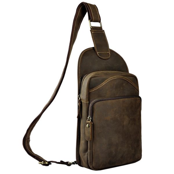 le'aokuu men crazy horse leather casual vintage chest bag sling bag design one shoulder crossbody for male 9977
le'aokuu men crazy horse leather casual vintage chest bag sling bag design one shoulder crossbody for male 9977
