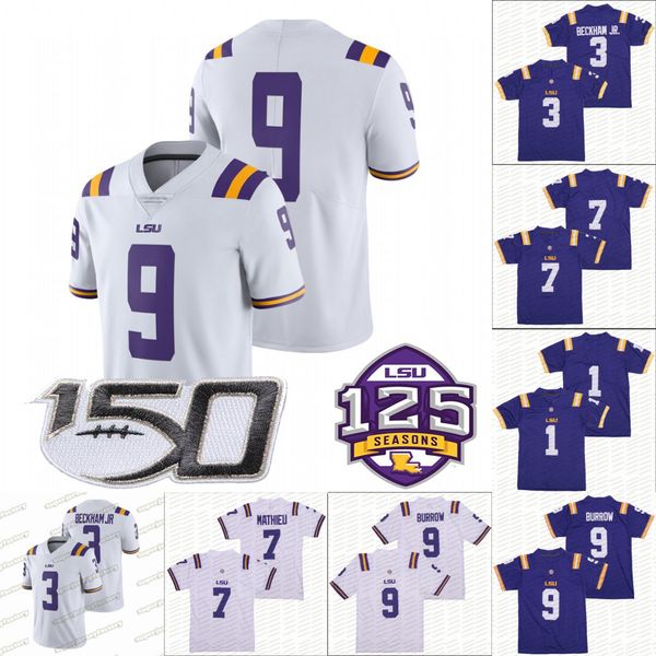 125th lsu tigers college football jerseys 9 joe burrow 3 odell beckham jr. 7 grant delpit 1 kristian fulton 1 chase white purple jerseys, Black
125th lsu tigers college football jerseys 9 joe burrow 3 odell beckham jr. 7 grant delpit 1 kristian fulton 1 chase white purple jerseys, Black