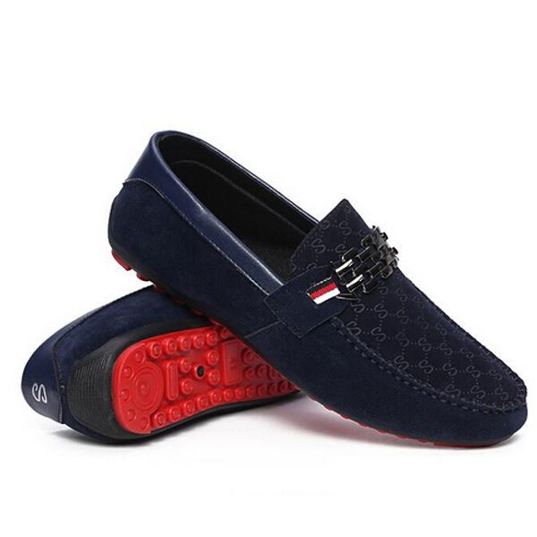 Red Bottoms Loafers Черная мужская обувь Slip On Мужская обувь на плоской подошве Мода Мужско