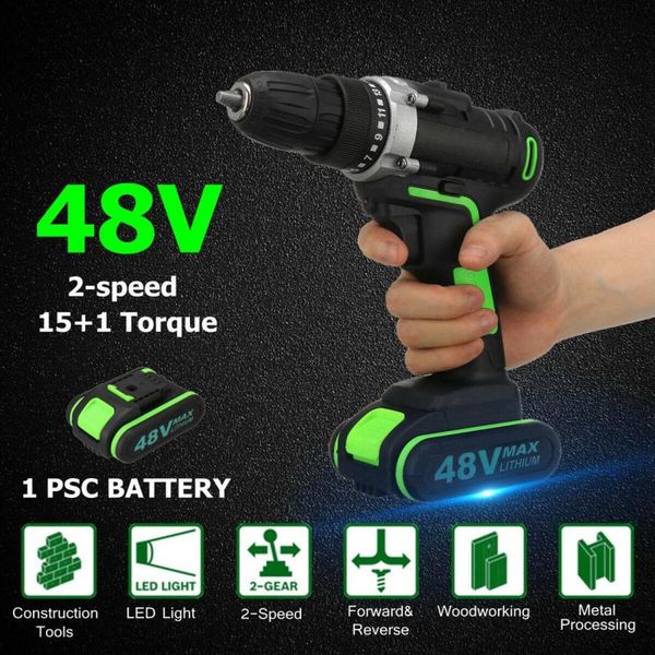 dreamburgh electric screwdriver cordless drill hammer impact cordless drill power driver 48v lithium-ion battery 10mm 2-speed
dreamburgh electric screwdriver cordless drill hammer impact cordless drill power driver 48v lithium-ion battery 10mm 2-speed