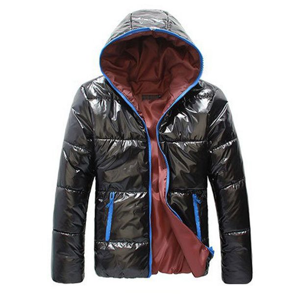 mens winter down jacket thicken hooded puffer warm outwear wet look snow coat, Black
mens winter down jacket thicken hooded puffer warm outwear wet look snow coat, Black
