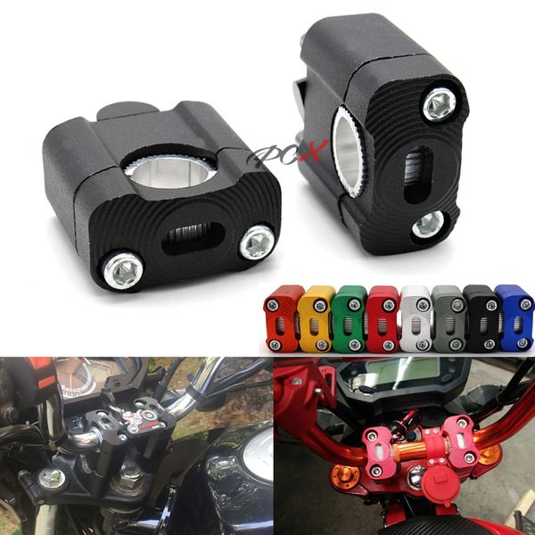 motocross handle bar clamp 7/8" (22mm) /1-1/8" (28mm) red motorbike riser for