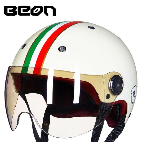 beon motorcycle helmet men women retro vintage biker scooter half open face helmet moto casco capacetes motorbike visor
beon motorcycle helmet men women retro vintage biker scooter half open face helmet moto casco capacetes motorbike visor