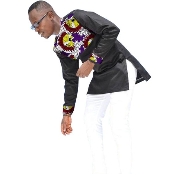 africa patchwork men african clothing dashiki clothes batik printed and black cotton fabric long sleeve man t shirt, Red
africa patchwork men african clothing dashiki clothes batik printed and black cotton fabric long sleeve man t shirt, Red