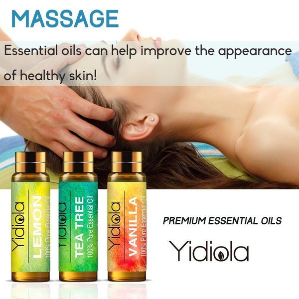 yidiola 10ml pure essential oils for aromatherapy diffuser air fresh tea tree eucalyptus sandalwood frankincense peppermint oil
yidiola 10ml pure essential oils for aromatherapy diffuser air fresh tea tree eucalyptus sandalwood frankincense peppermint oil