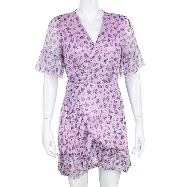 summer new purple chiffon ruffled dress women fashion v-neck floral dresses female short sleeve midi dress, Black;gray
summer new purple chiffon ruffled dress women fashion v-neck floral dresses female short sleeve midi dress, Black;gray