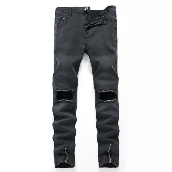 foreign trade men zipper large with holes jeans black gray elasticity multi-zipper trousers amazon selling trousers, Blue
foreign trade men zipper large with holes jeans black gray elasticity multi-zipper trousers amazon selling trousers, Blue