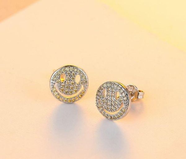 fashion earrings wholesale new small fresh earrings 925 sterling silver ear pins micro inlaid zircon hollow smile, Golden;silver
fashion earrings wholesale new small fresh earrings 925 sterling silver ear pins micro inlaid zircon hollow smile, Golden;silver