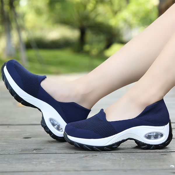women's summer mesh sneakers ladies slip on knit walking shoes female casual comfort woman loafers flat shoes 2020 new hot, Black
women's summer mesh sneakers ladies slip on knit walking shoes female casual comfort woman loafers flat shoes 2020 new hot, Black