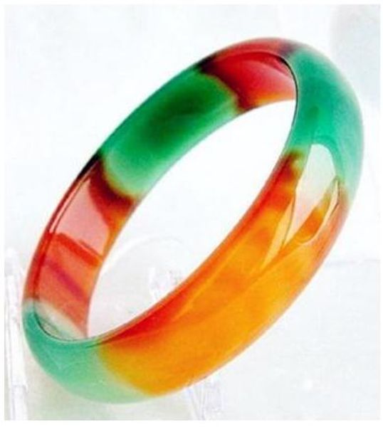 pretty genuine asia red/green natural agate jade bangle bracelet 56-59mm, Golden;silver
pretty genuine asia red/green natural agate jade bangle bracelet 56-59mm, Golden;silver